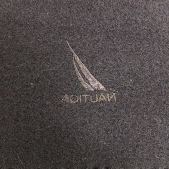 Nautica wool blend scotch plaid reversible green navy scarf, Italy. Perfect - Picture 5 of 10